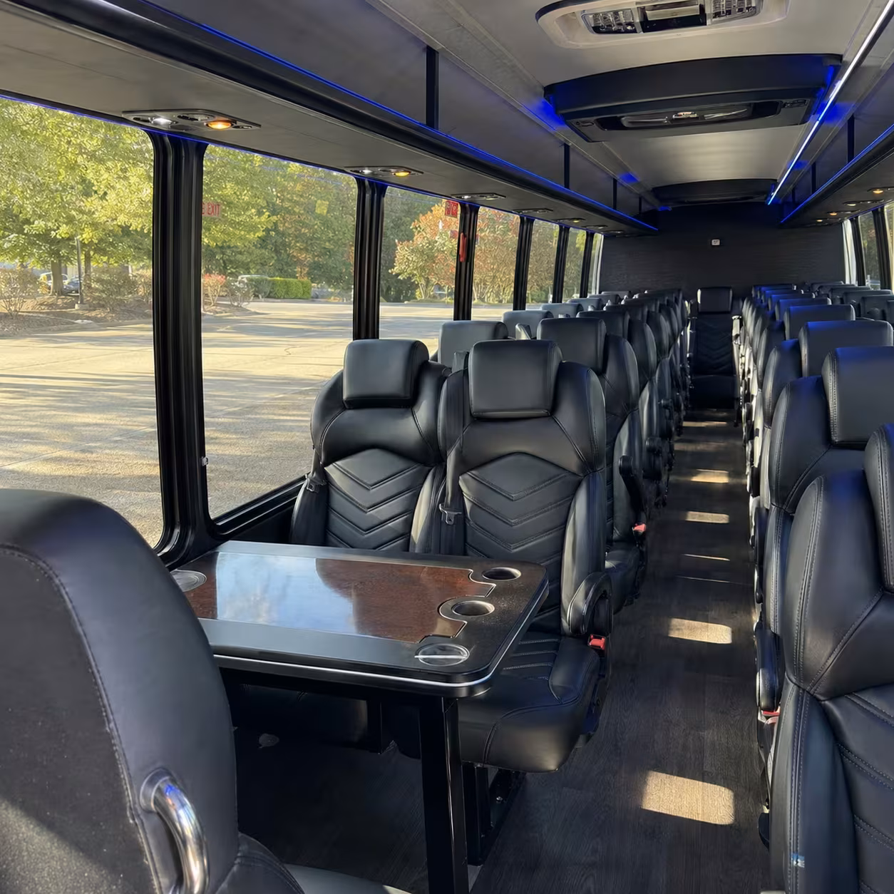 28 passenger minibus inside
