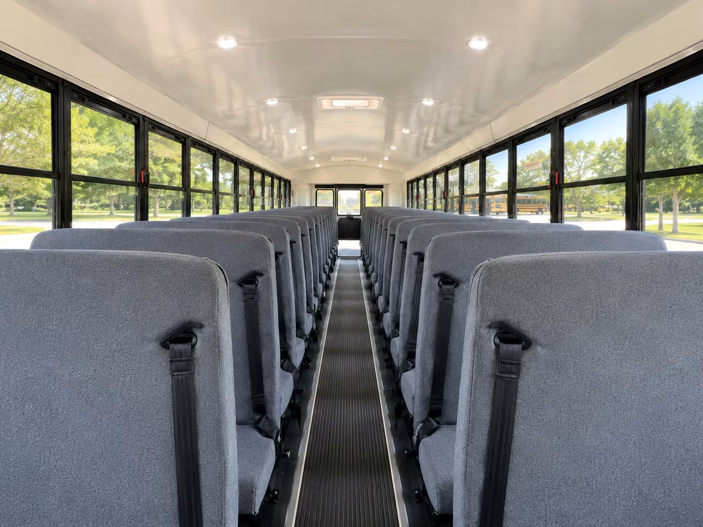 school bus inside