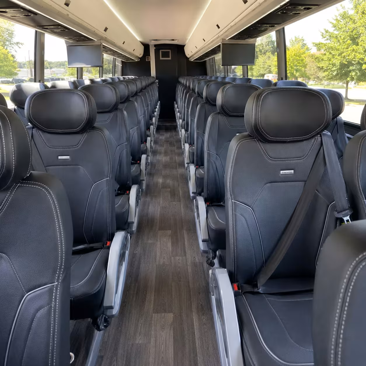 vallejo charter bus rental interior